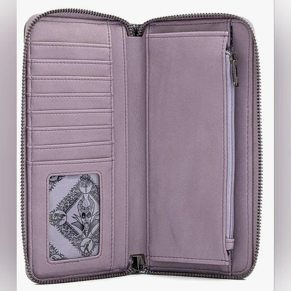 NWT Loungefly Disney Villain Scenes Maleficent Zip Around Wallet - Picture 7 of 8